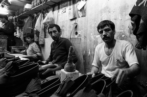 Women’s shoe workshop, Tehran, Seyed Vali Alley, 1996